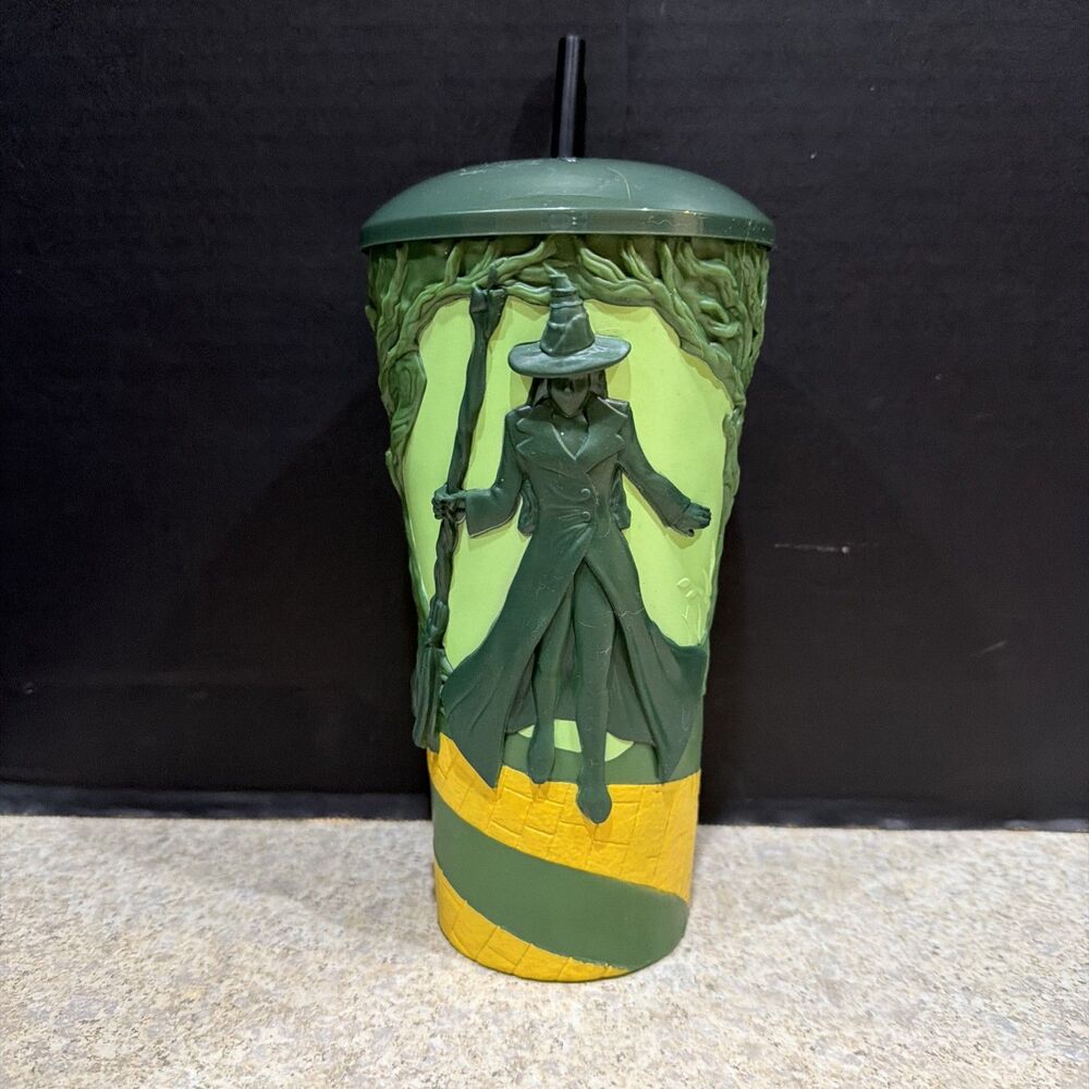 Wicked For Good Elphaba Tumbler Gripper Cup Set AMC Merchandise used
